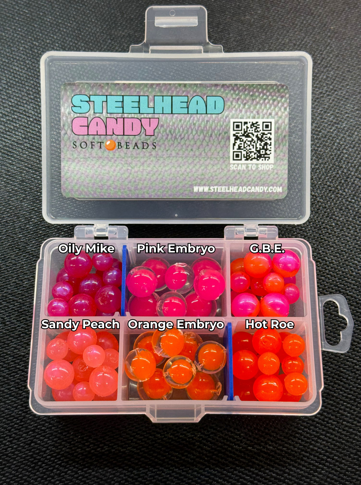 River Candy Box Steelhead Candy Soft Beads