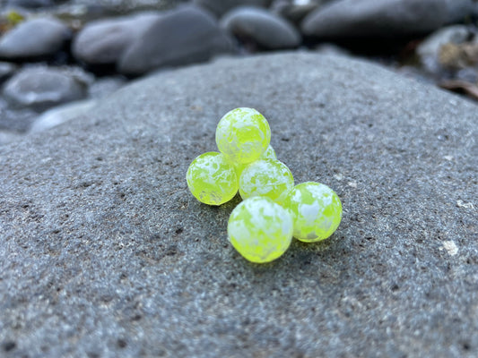 Soft Beads - Mottled Chartreuse