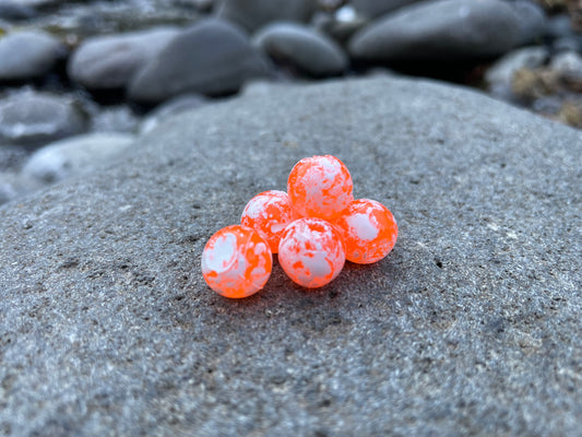 Soft Beads - Mottled Natural Orange